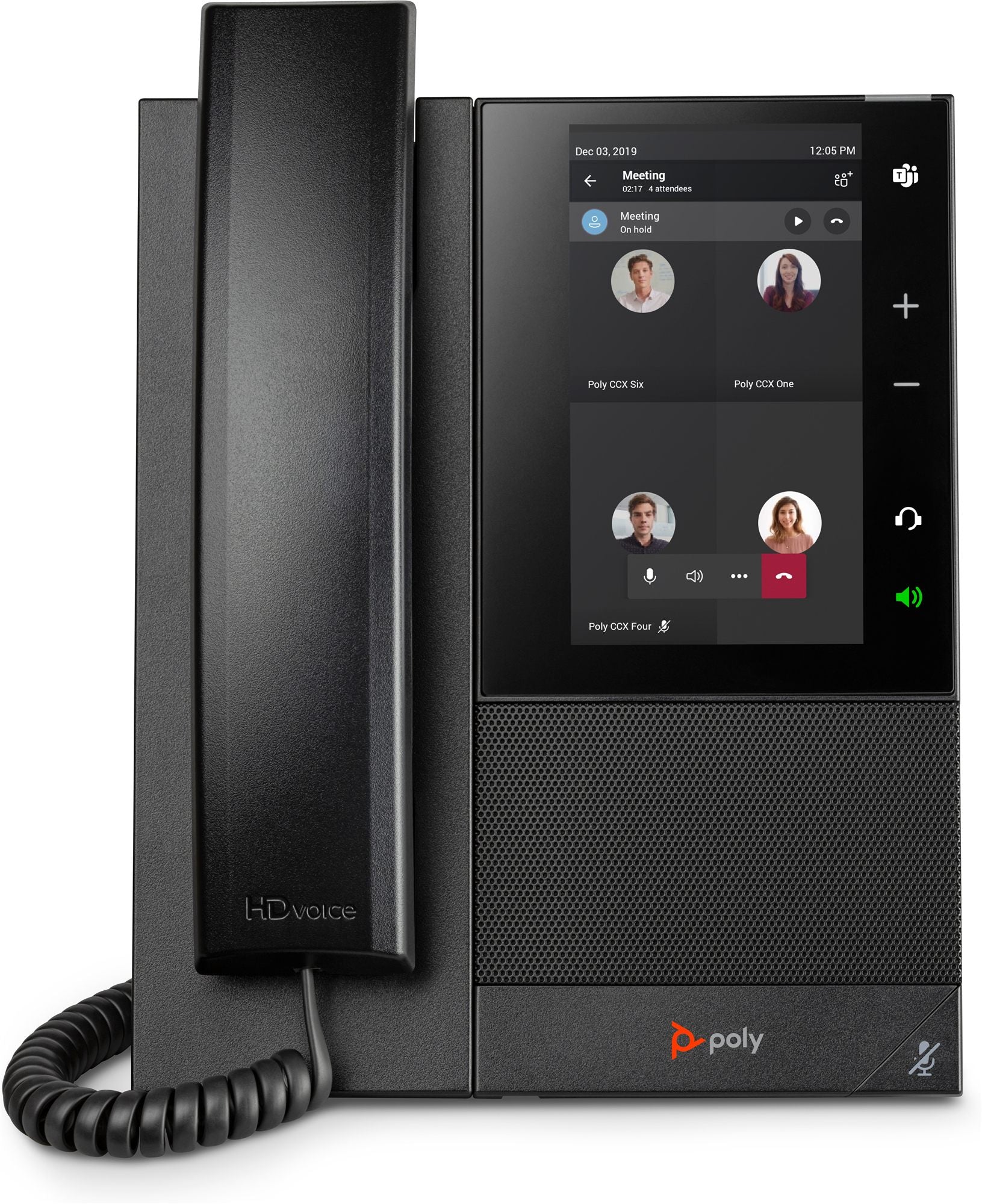 POLY CCX 500 téléphone IP PoE TEAMS avec combiné