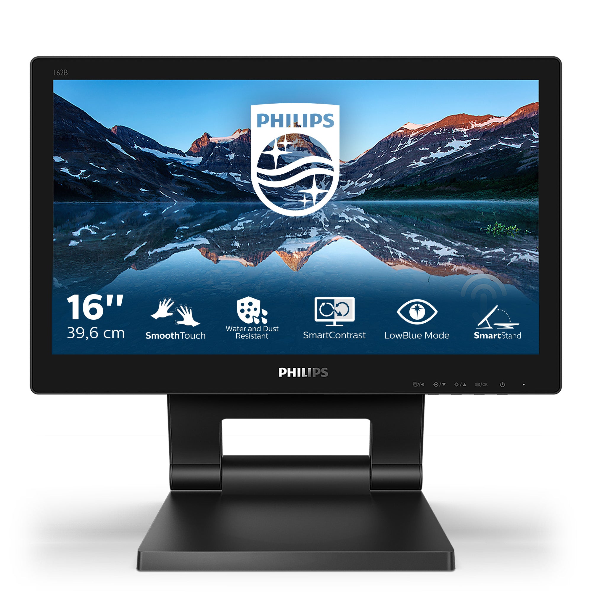 PHILIPS 162B9T/00- Tactil 15.6pcs - 10 PTS - VGA - HDMI - DP HUB USB 3.1 x 2 - Warranty 3 years - Câbles included