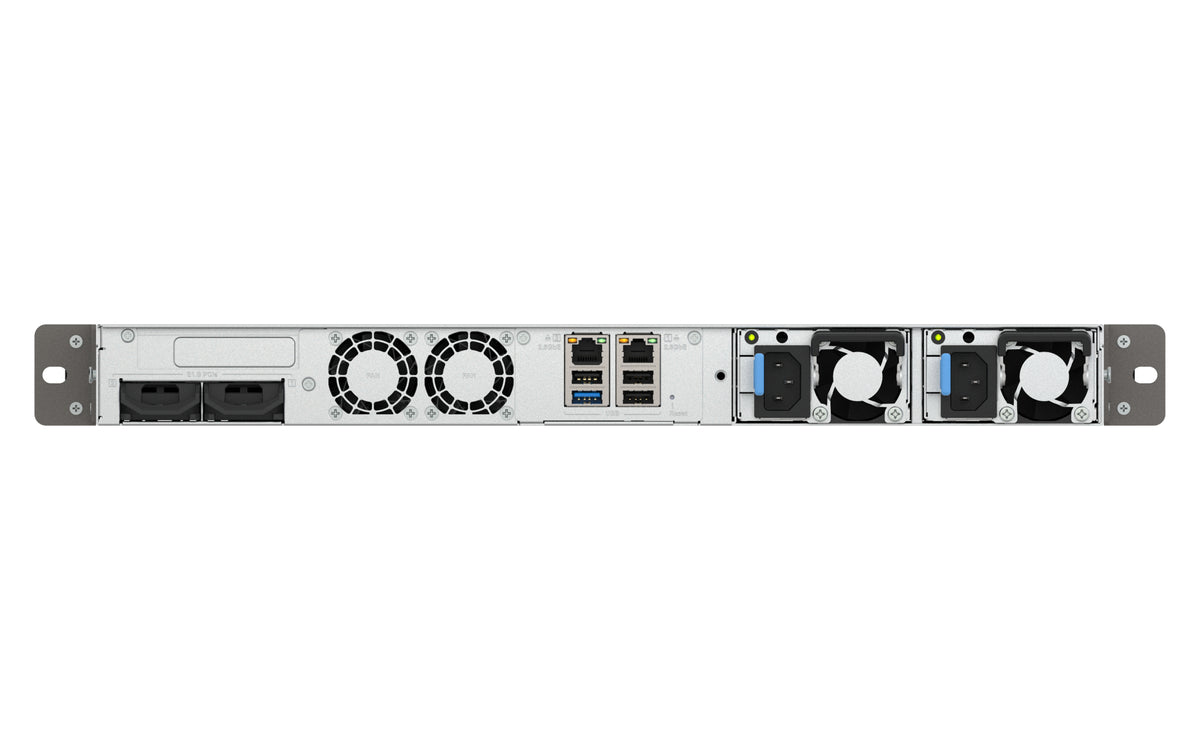 1U 4-bay 3.5"+2xE1.S rackmount NAS Intel