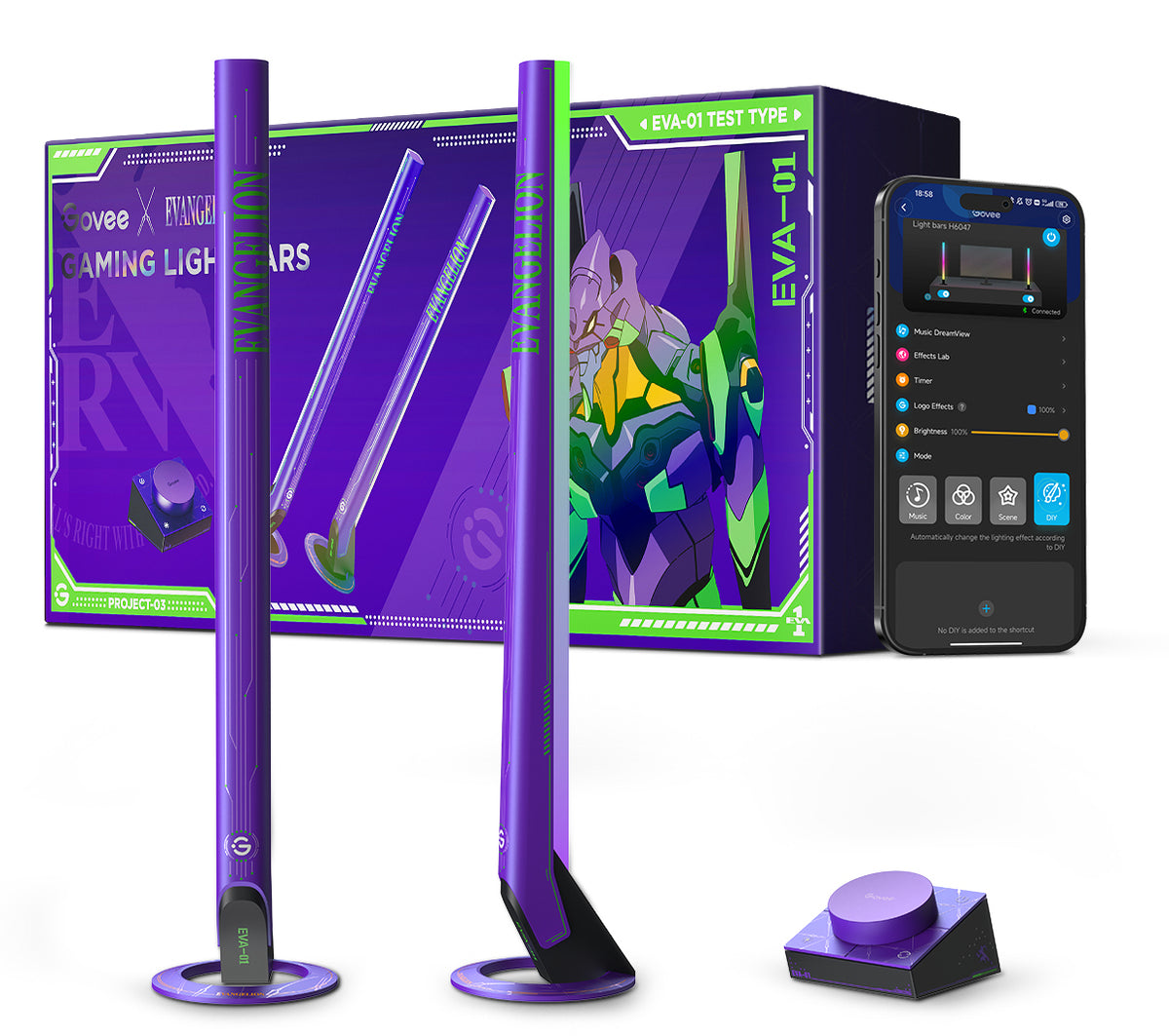 Govee H6047 Gaming Light Bars | lumieres LED | RGBIC, Wi-Fi, Alexa, Google Assistant