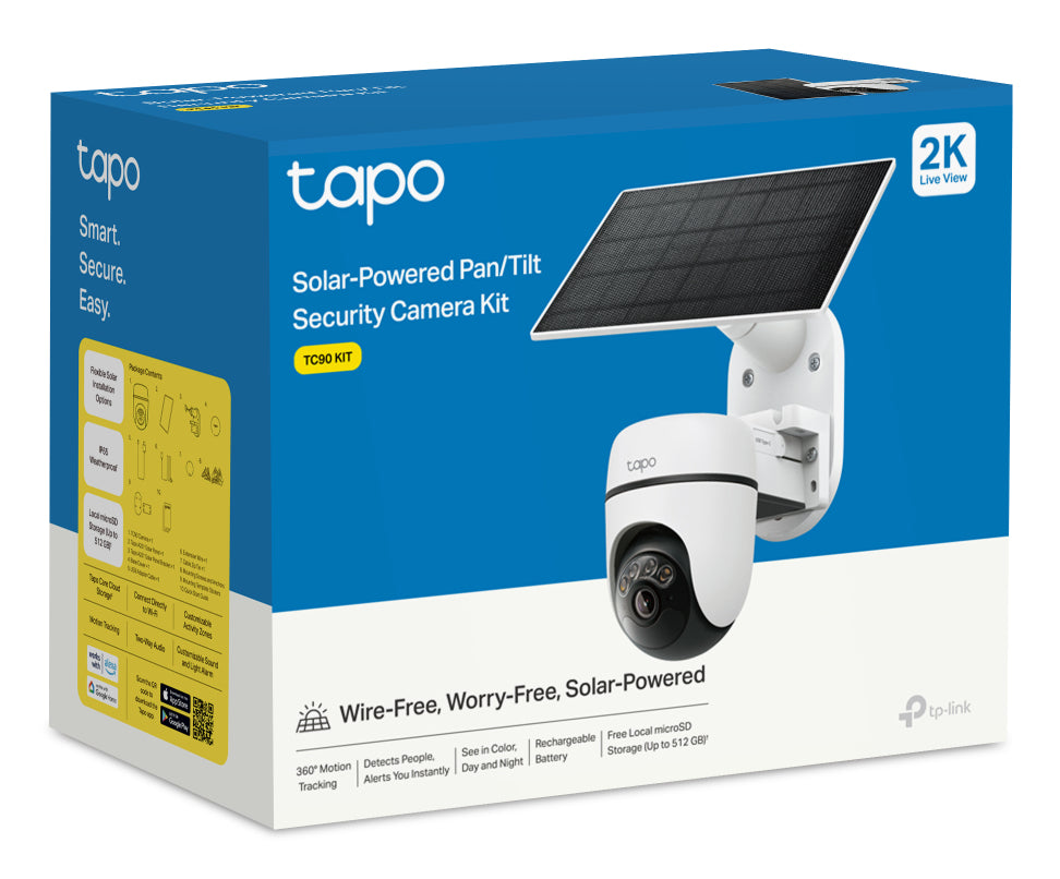 TP-LINK Solar-Powered Pan/Tilt Security Camera Kit