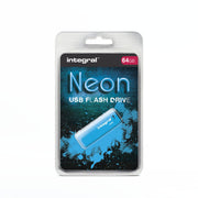 USB Flash Drive NEON BLUE 64GB