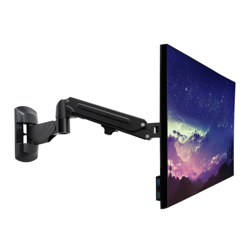 Lindy 40712 Wall Mounted Single Mount Display Gas Spring Arm