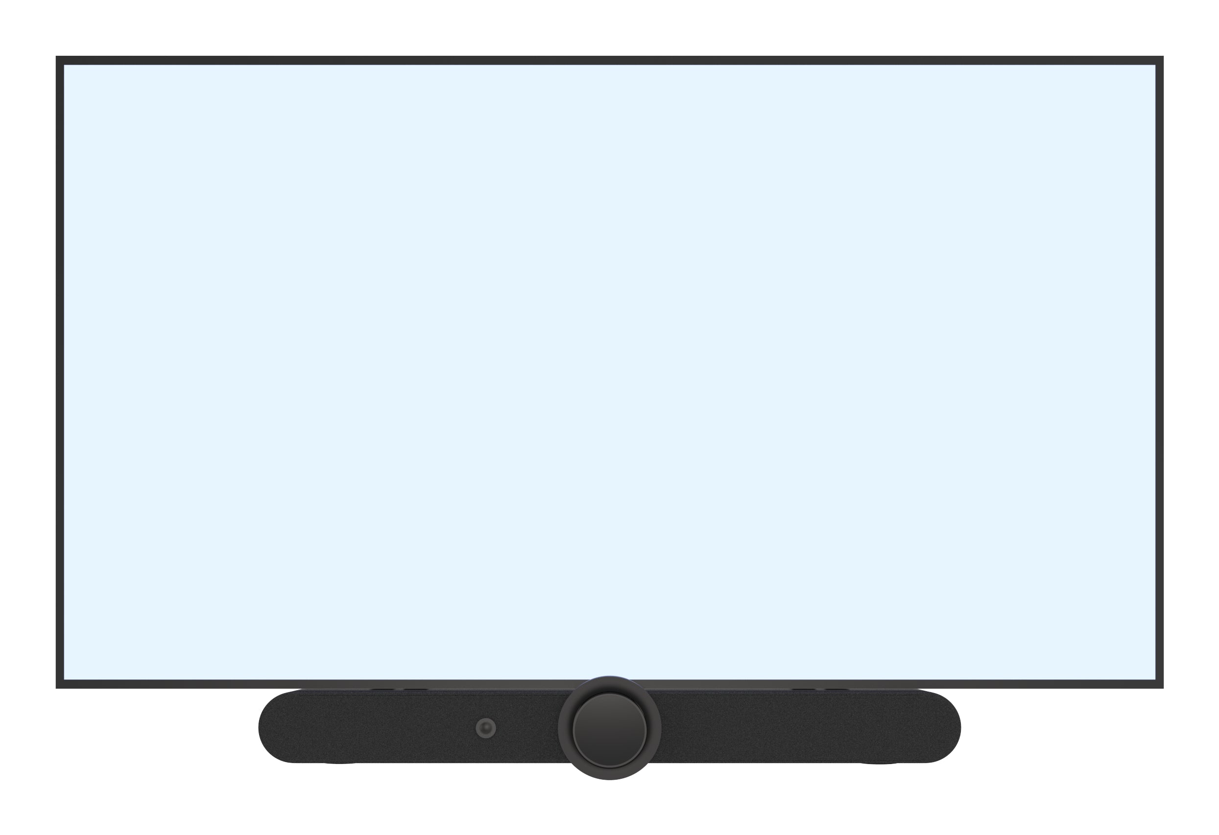 Peerless Universal UC/VC Soundbar Mount for 55in to 85in single displays and 55in to 75in dual displays