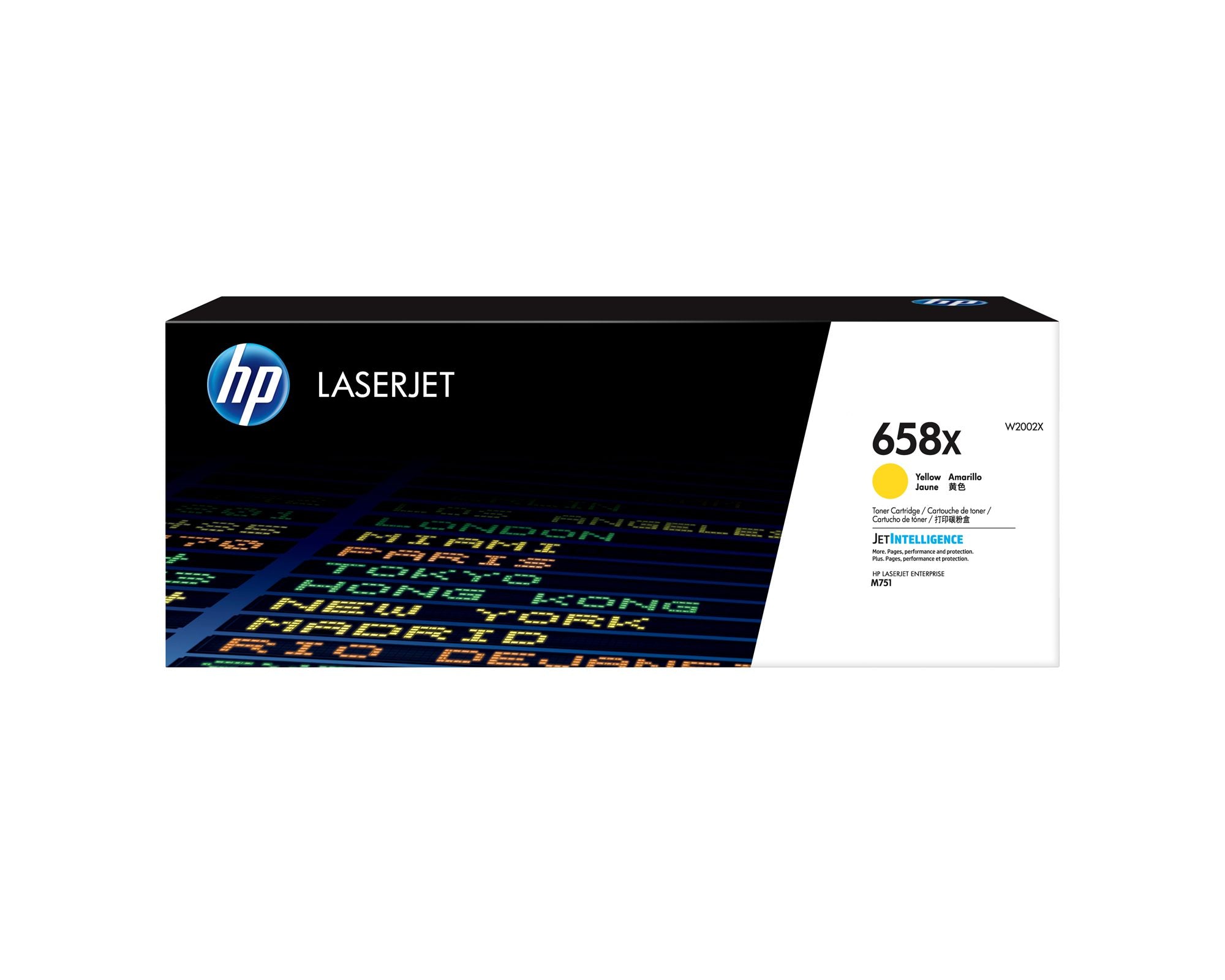 HP 658X Yellow LaserJet Toner Cartridge