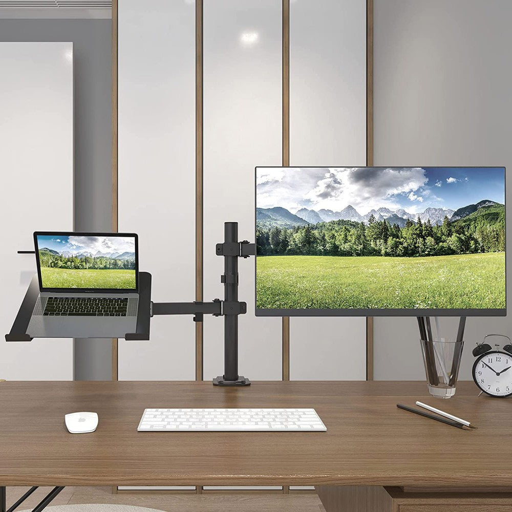 "Support de bureau rotatif Techly ICA-LCD 174NB pour moniteur de 13 a 32"" et ordinateur portable de 17"""