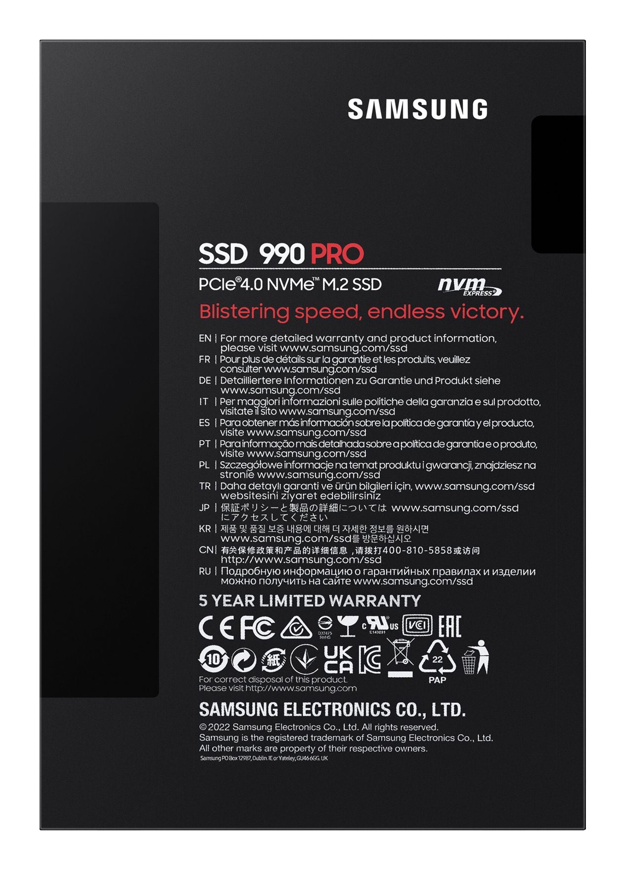 SSD 990 PRO 1TB M.2 NVMe