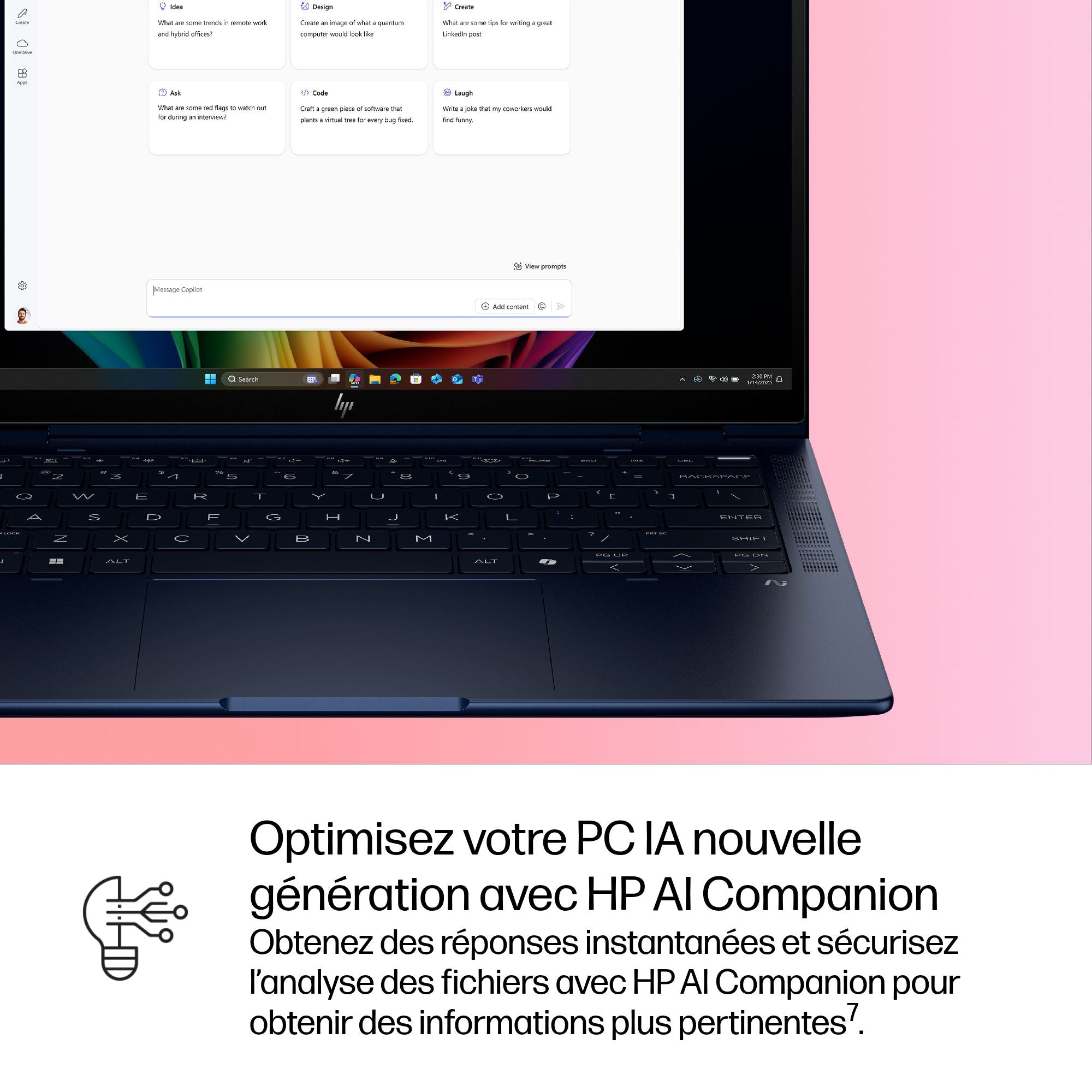 HP EliteBook X Flip Intel Core Ultra 7 258V 14p WUXGA 32Go 1To SSD UMA W11P 3/3/0 ordinateur tactile