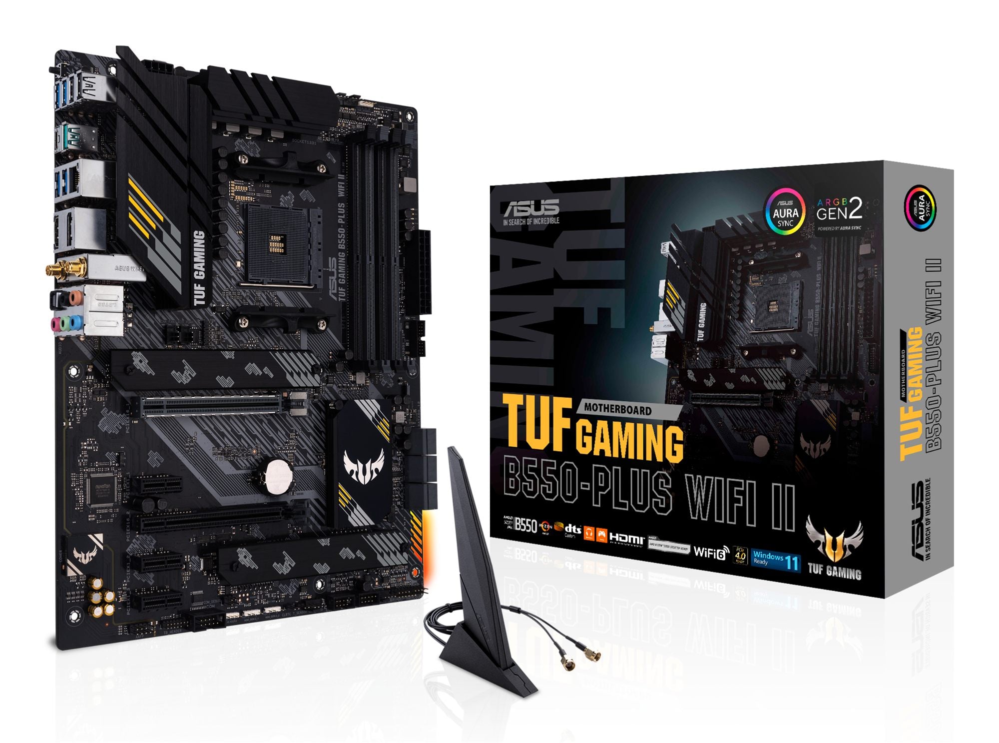 ASUS TUF GAMING B550-PLUS WIFI II AM4 Socket 4x4DDR 1xHDMI 1xDP 2xM.2