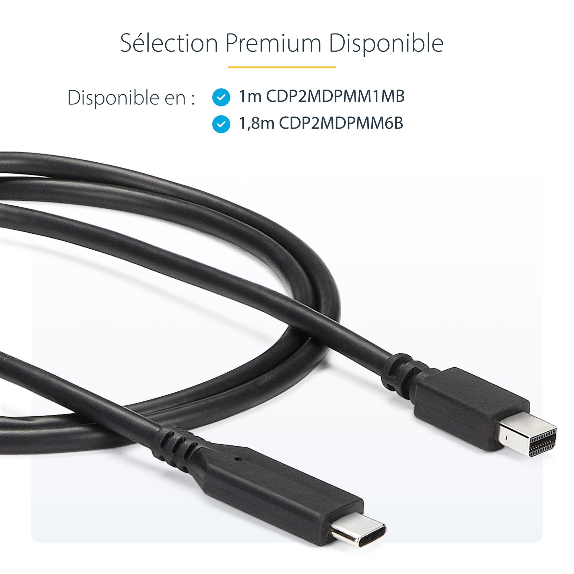 Cable USB C to Mini DisplayPort 6 ft