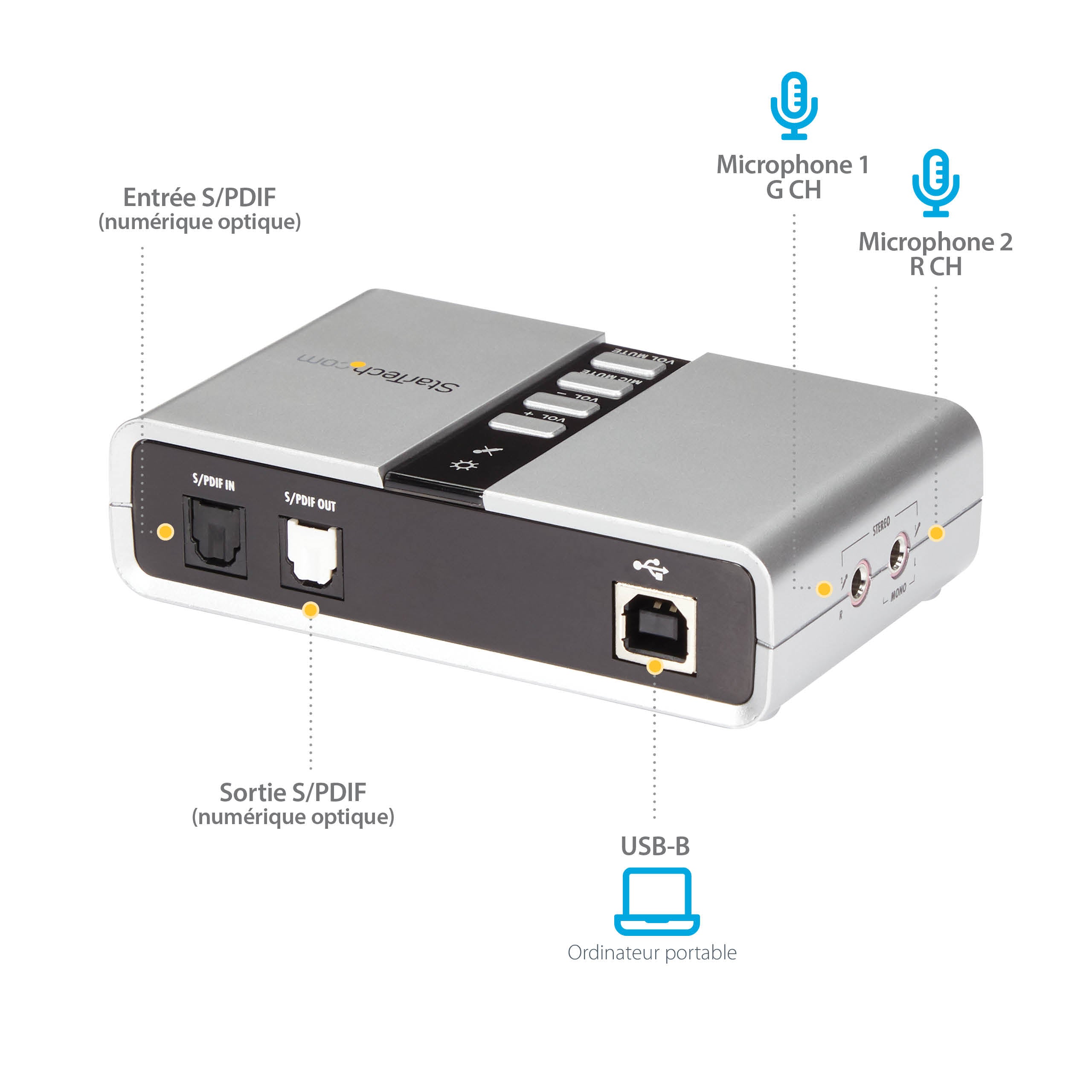 USB Audio Adapter External Sound Card