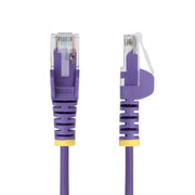 25cm Purple Slim CAT6 Ethernet Cable