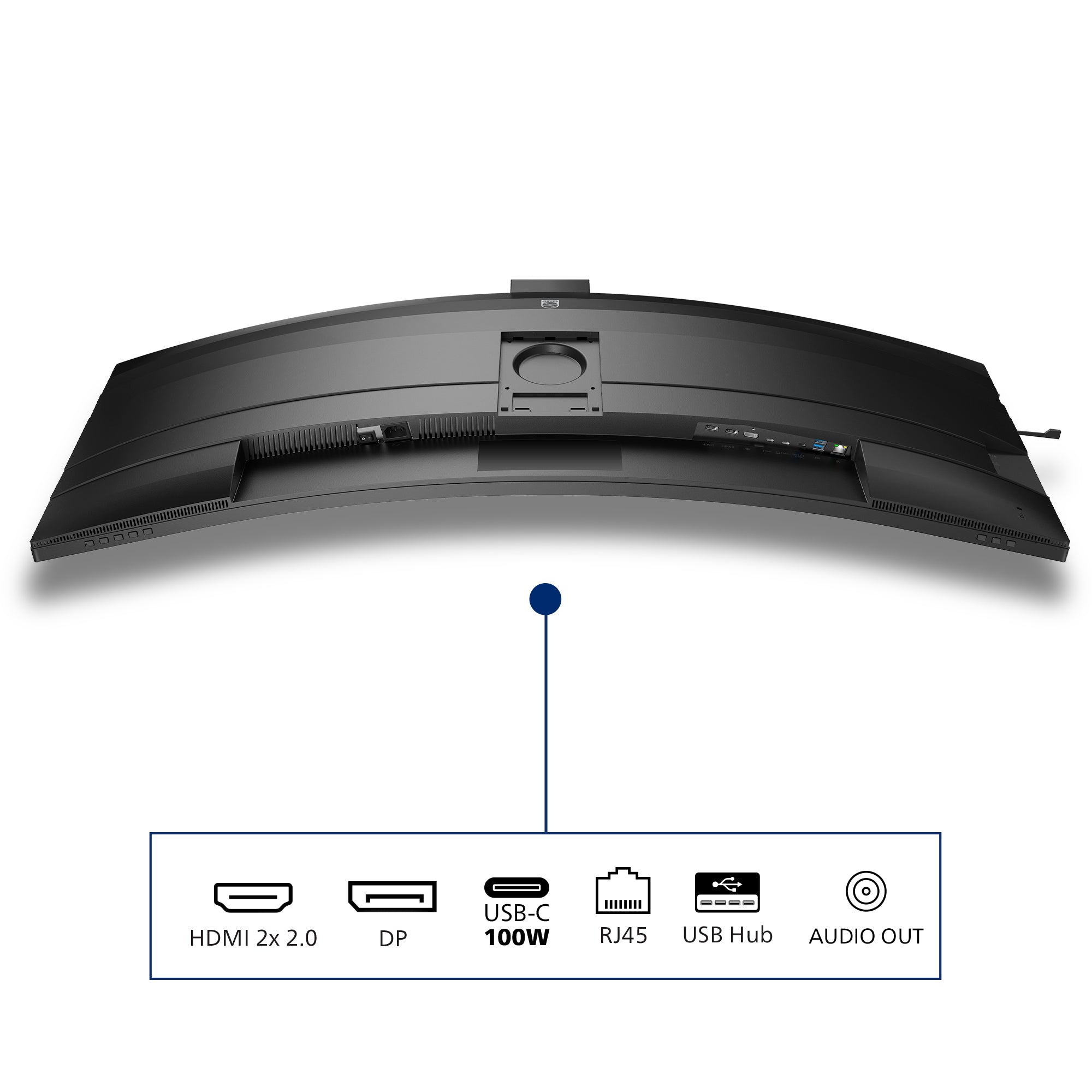 PHILIPS 49B2U6903CH/00 48.8p 5120x1440 VA Curved H/A 170mm SUPERWIDE USB-C 75Hz DP 2xHDMI USB HUB SPEAKERS webcam