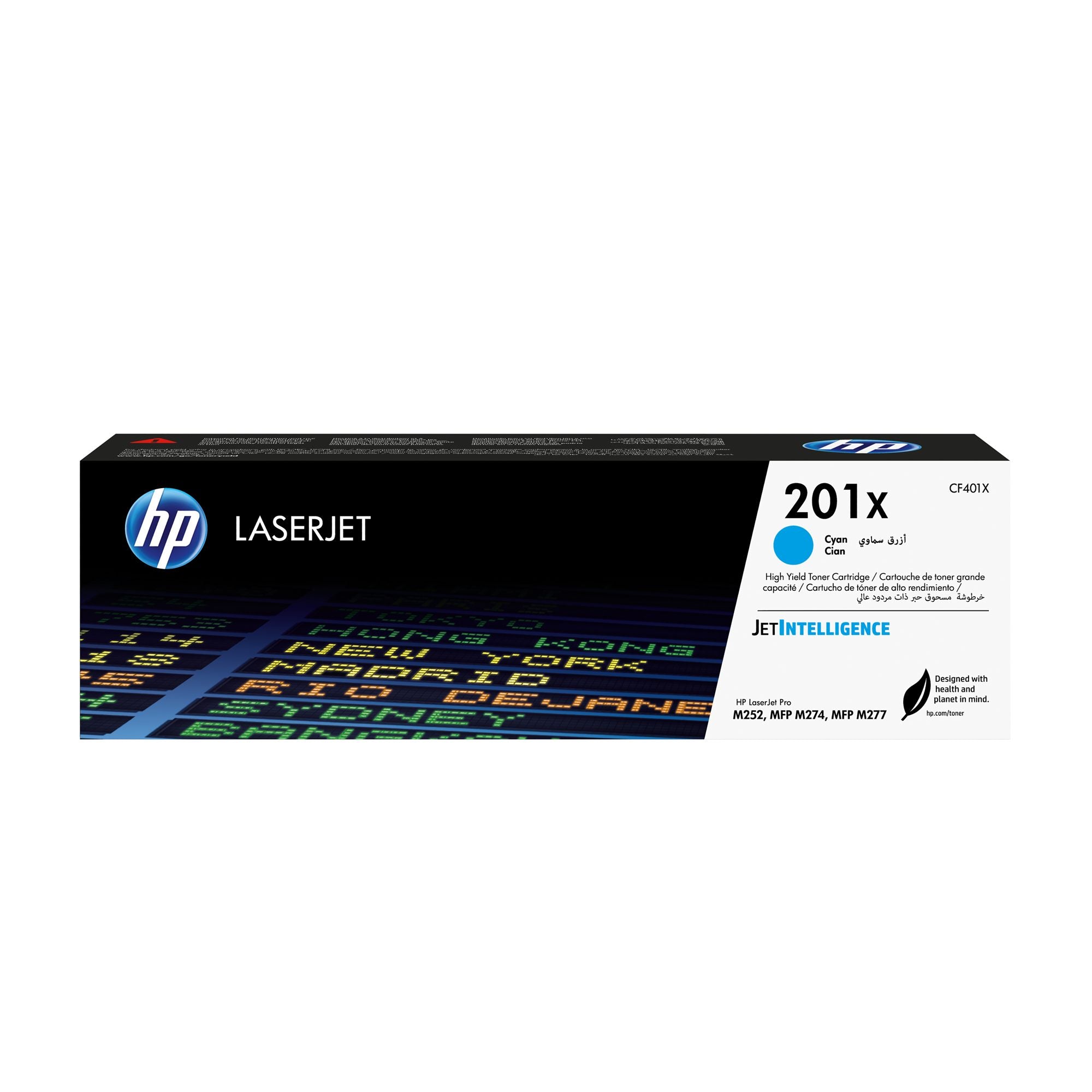 HP 201X original Toner cartridge CF401X cyan 2.300 pages high capacity
