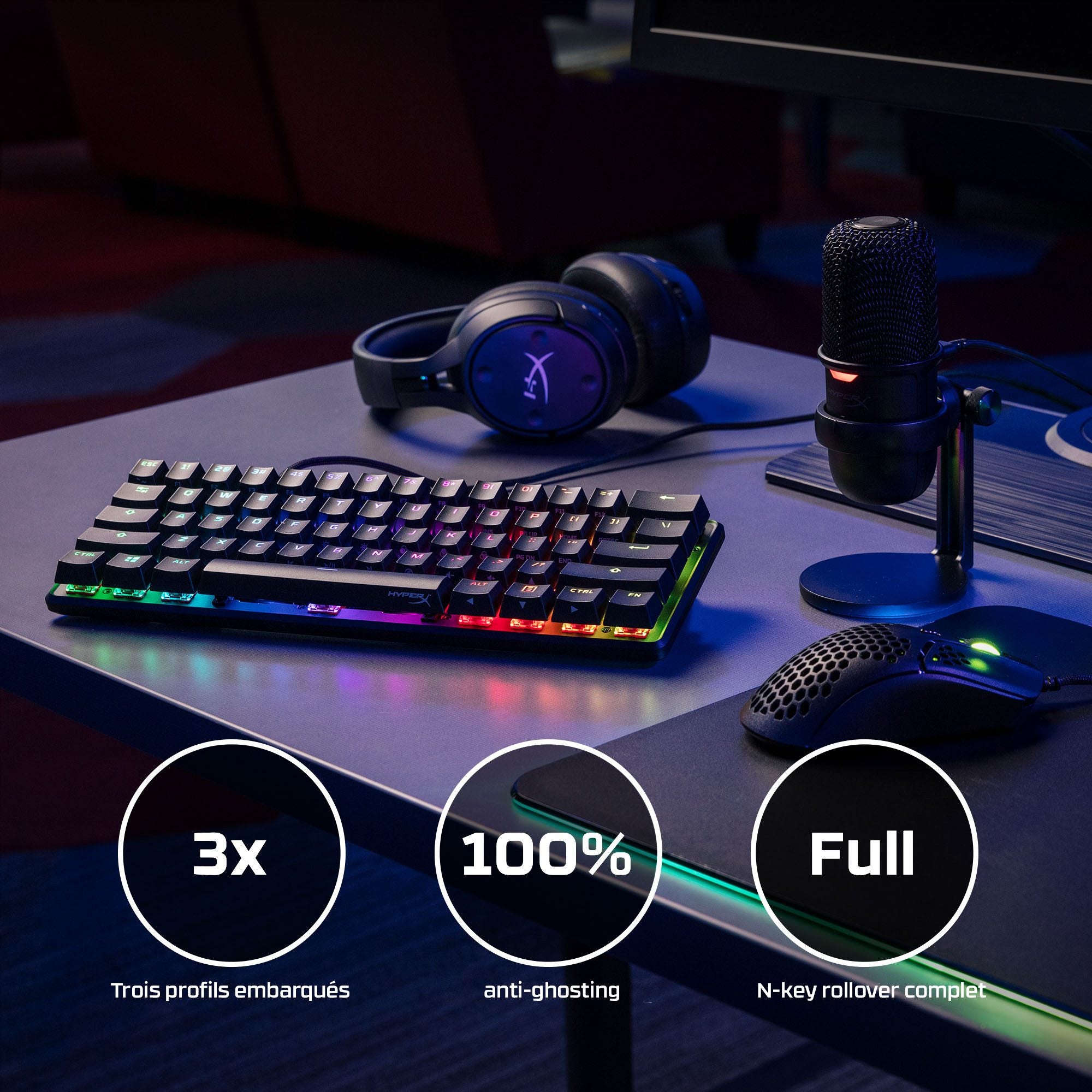 HyperX Alloy Origins 60 - Clavier Mécanique de Jeu - HX Red (Disposition US)