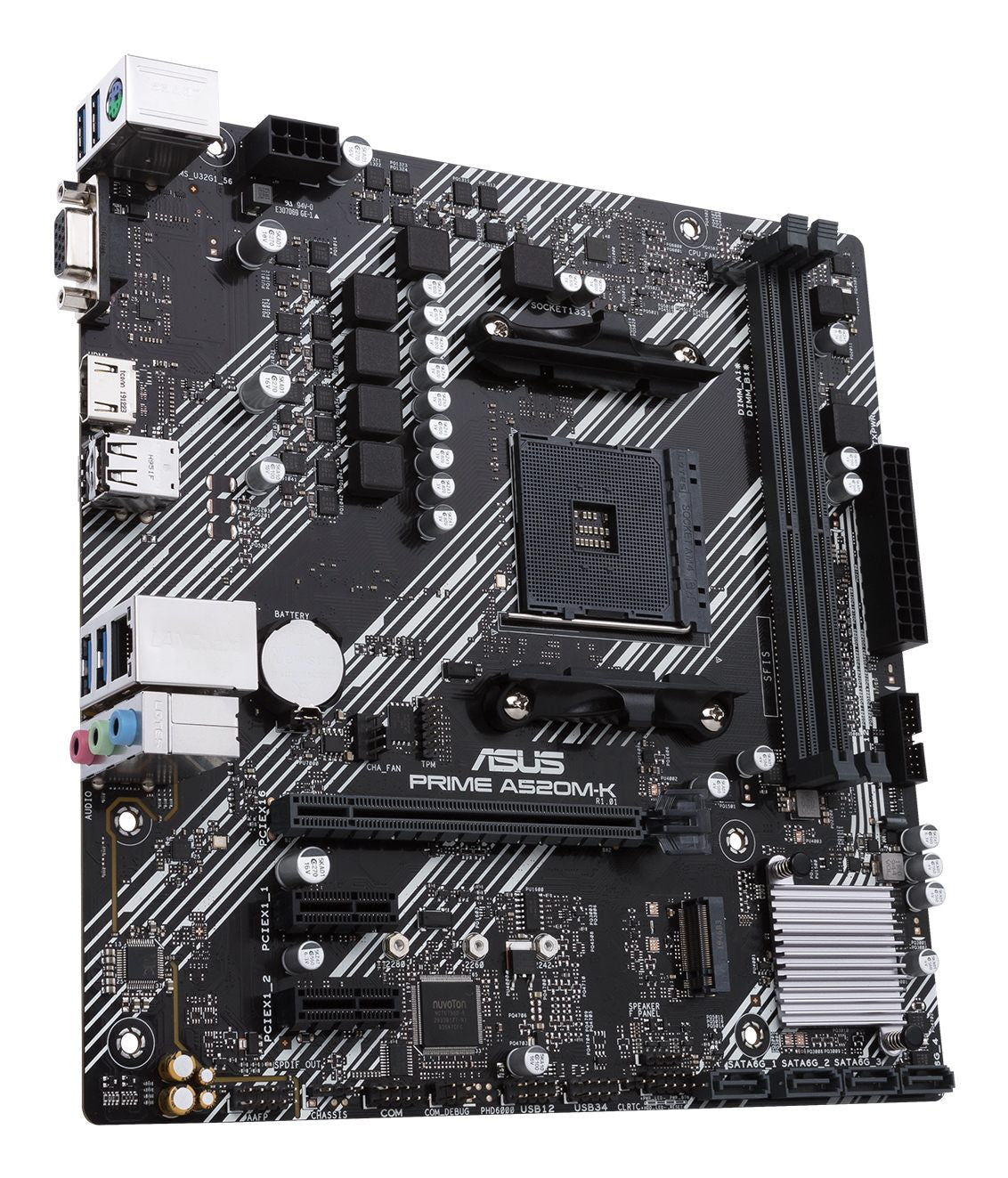 ASUS PRIME A520M-K AMD Socket AM4 for 3rd Gen AMD Ryzen mATX Form Factor DDR4