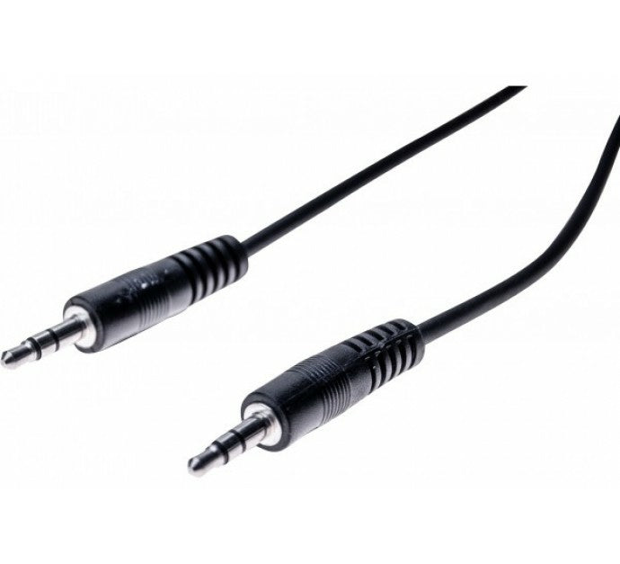 Cordon stéreo jack 3.5 mm noir - 1 m