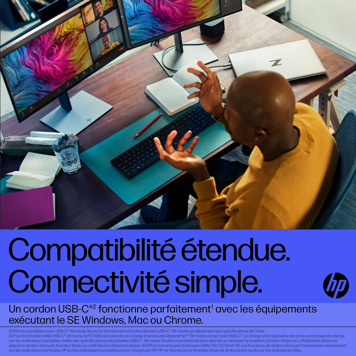 HP Thunderbolt 120W G4 Dock Avec fil Thunderbolt 4 Noir