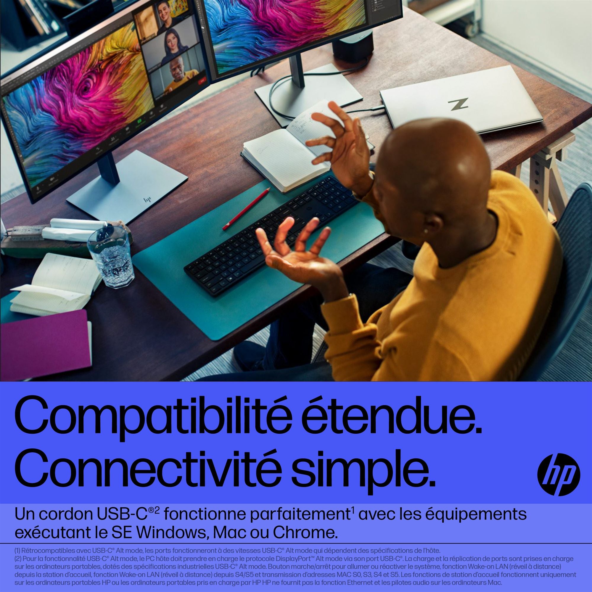 HP Thunderbolt 120W G4 Dock Avec fil Thunderbolt 4 Noir
