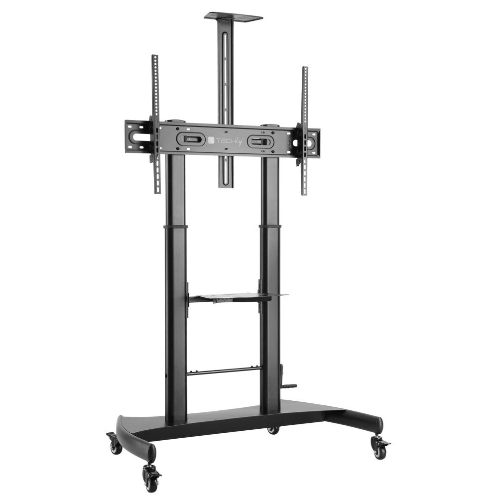 "Techly ICA-TR36 Support TV mobile 60-100"" 100kg Réglage de hauteur fluide"