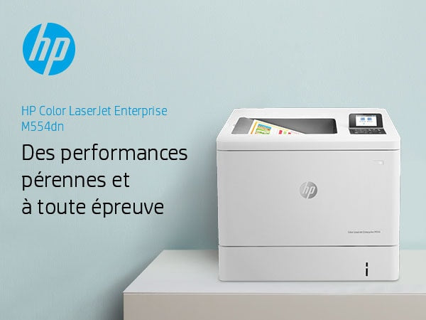 HP Color LaserJet Enterprise M554dn produit neuf emballage abimé A4 color laser USB 33ppm (P)