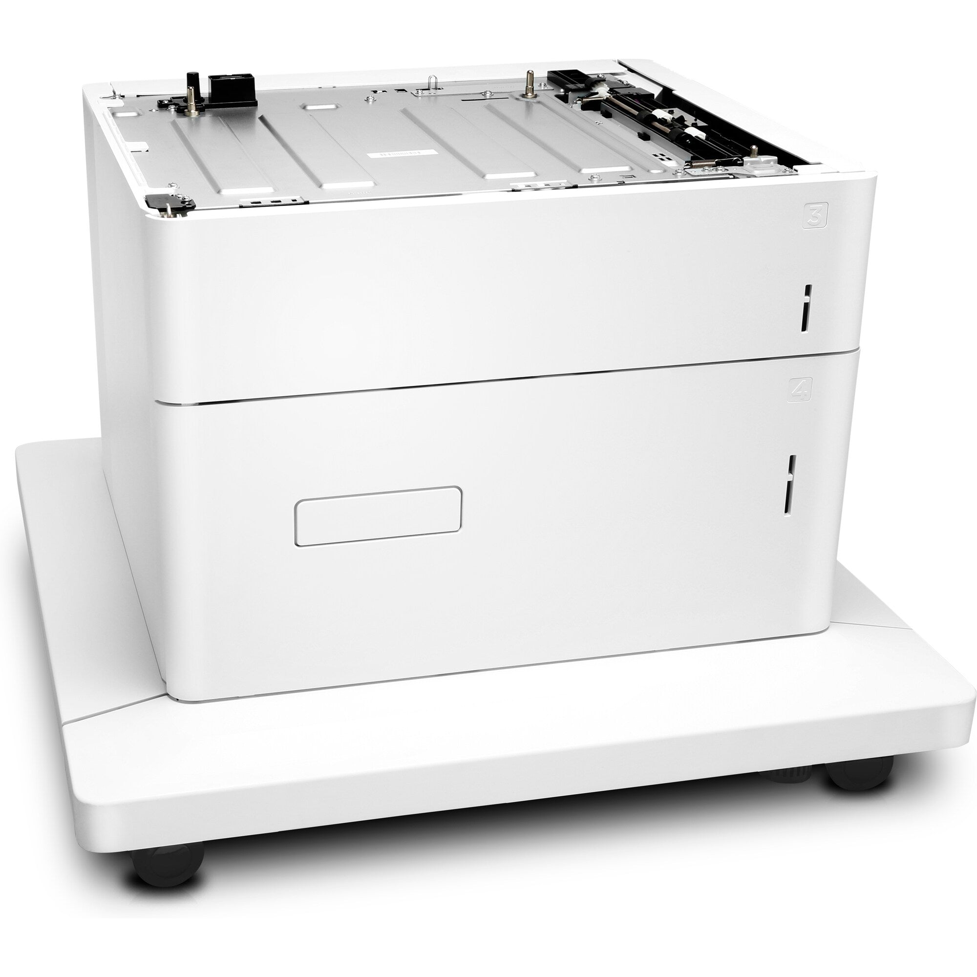 HP Bac 550 feuilles et Bac Haute Capacite 2 000 feuilles et support