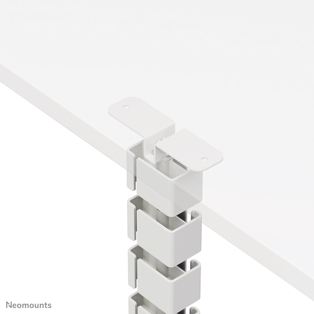 NEOMOUNTS Magnetic Cable Cover for sit/stand desk frames screw mounted magnetic channel white