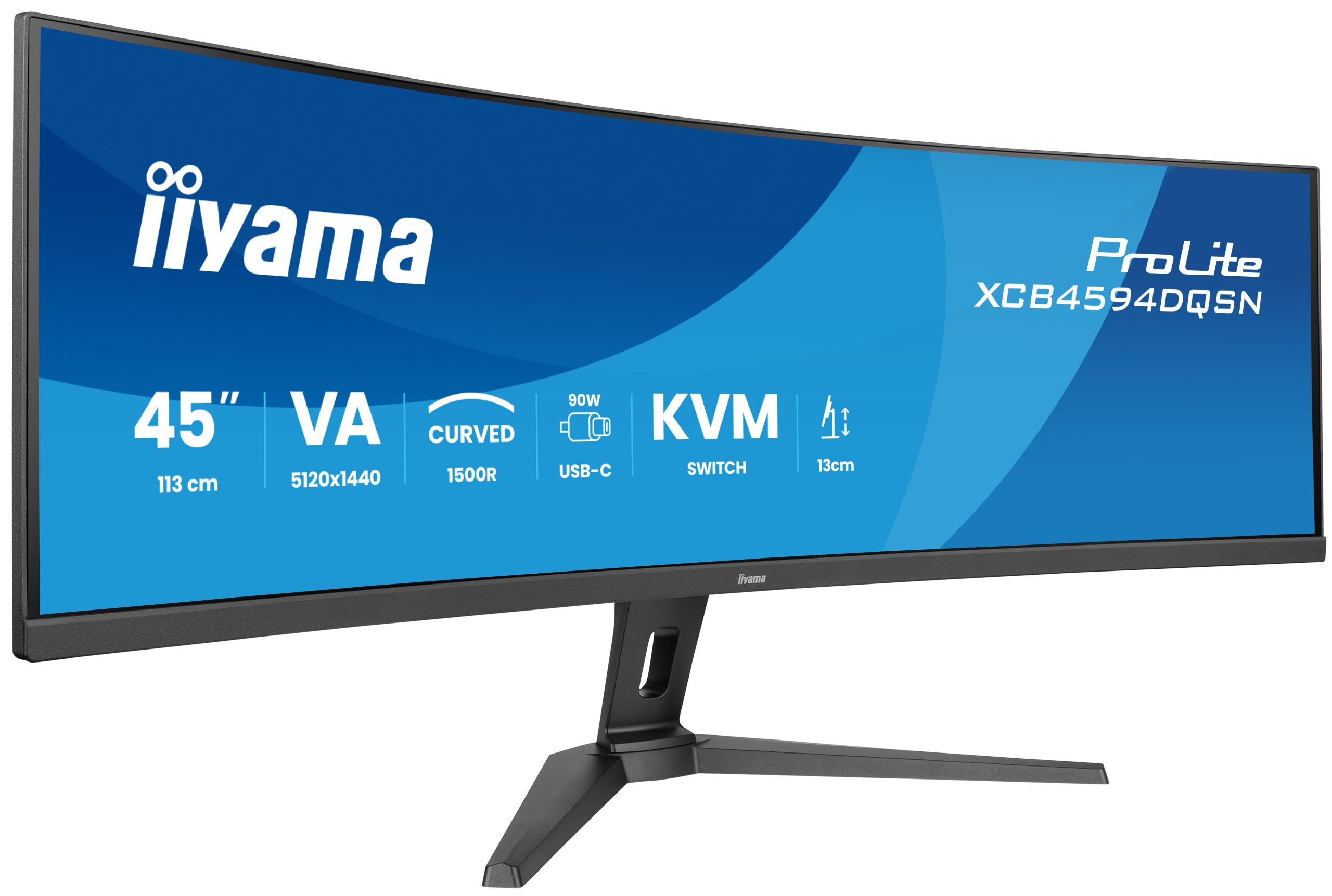 XCB4594DQSN-B1 44.5" DQHD VA-5120x1440@1