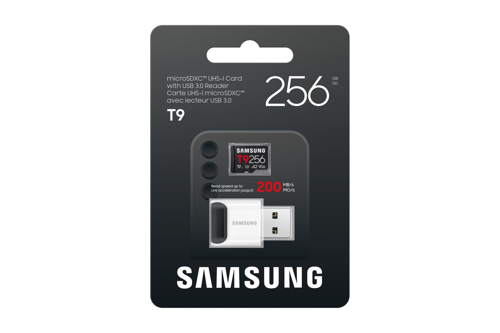 Micro SD T9 256GB+USB Reader