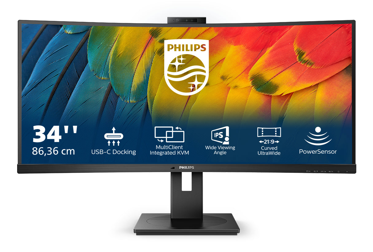 PHILIPS 34B1U5600CH/00 34p LCD Monitor VGA HDMI DP