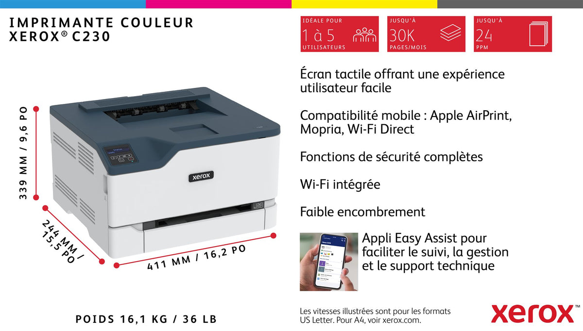 XEROX C230 COLOR PRINTER