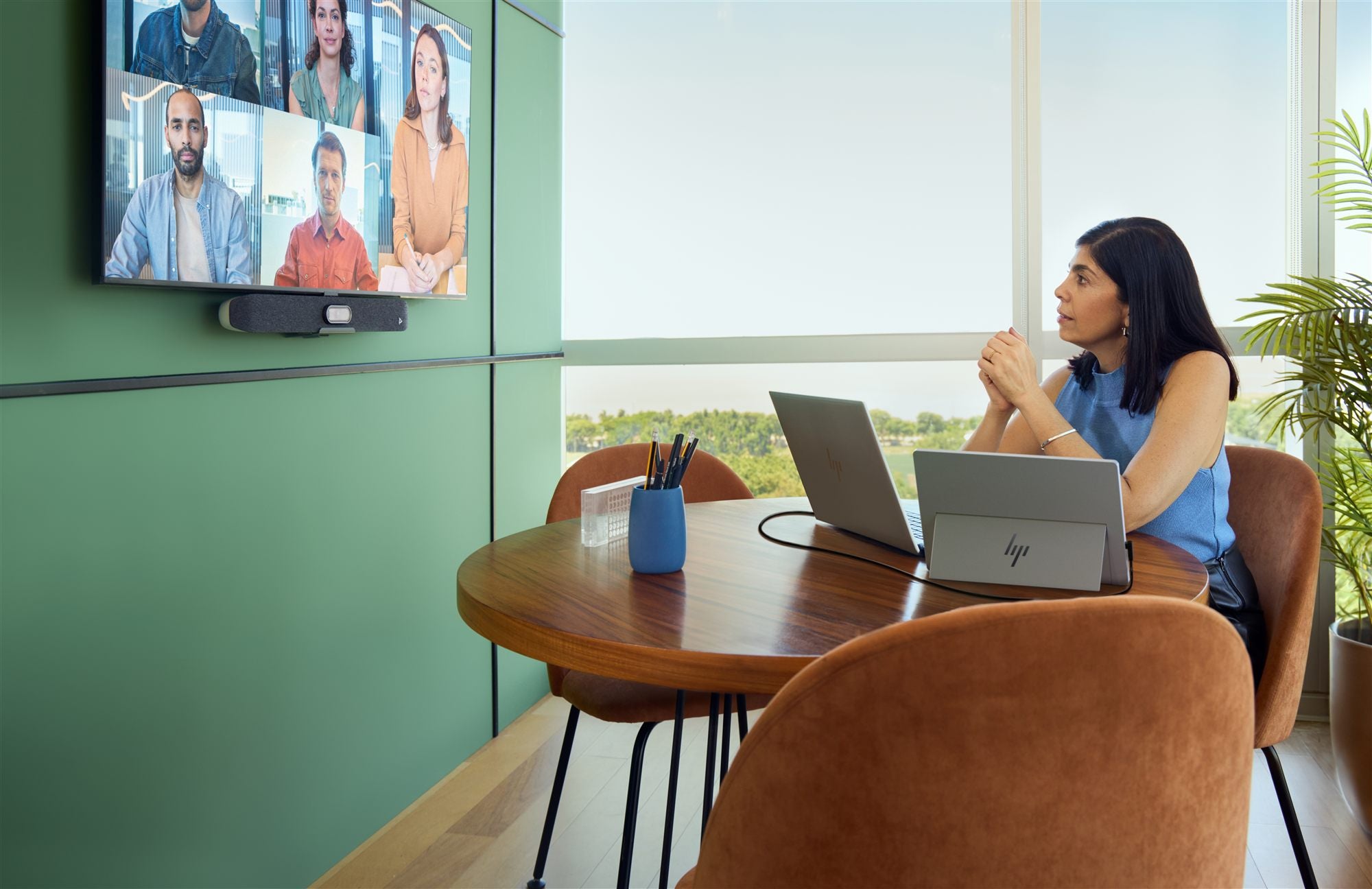 HP Series 5 Pro 14p WQXGA 2560 x 1600 Portable Monitor/Flat IPS with Edge-lit/2 USB Type-C up to 65W USB Power Delivery 3/3/0