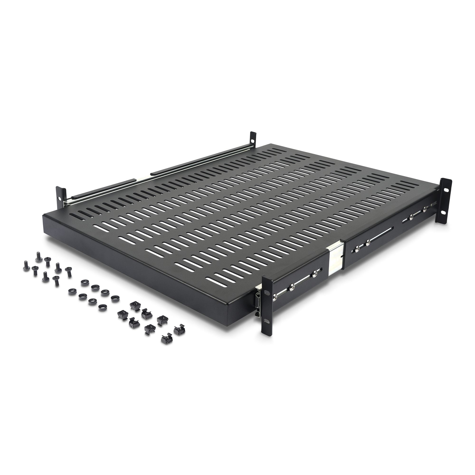2U Sliding Vented Rack Mount Shelf