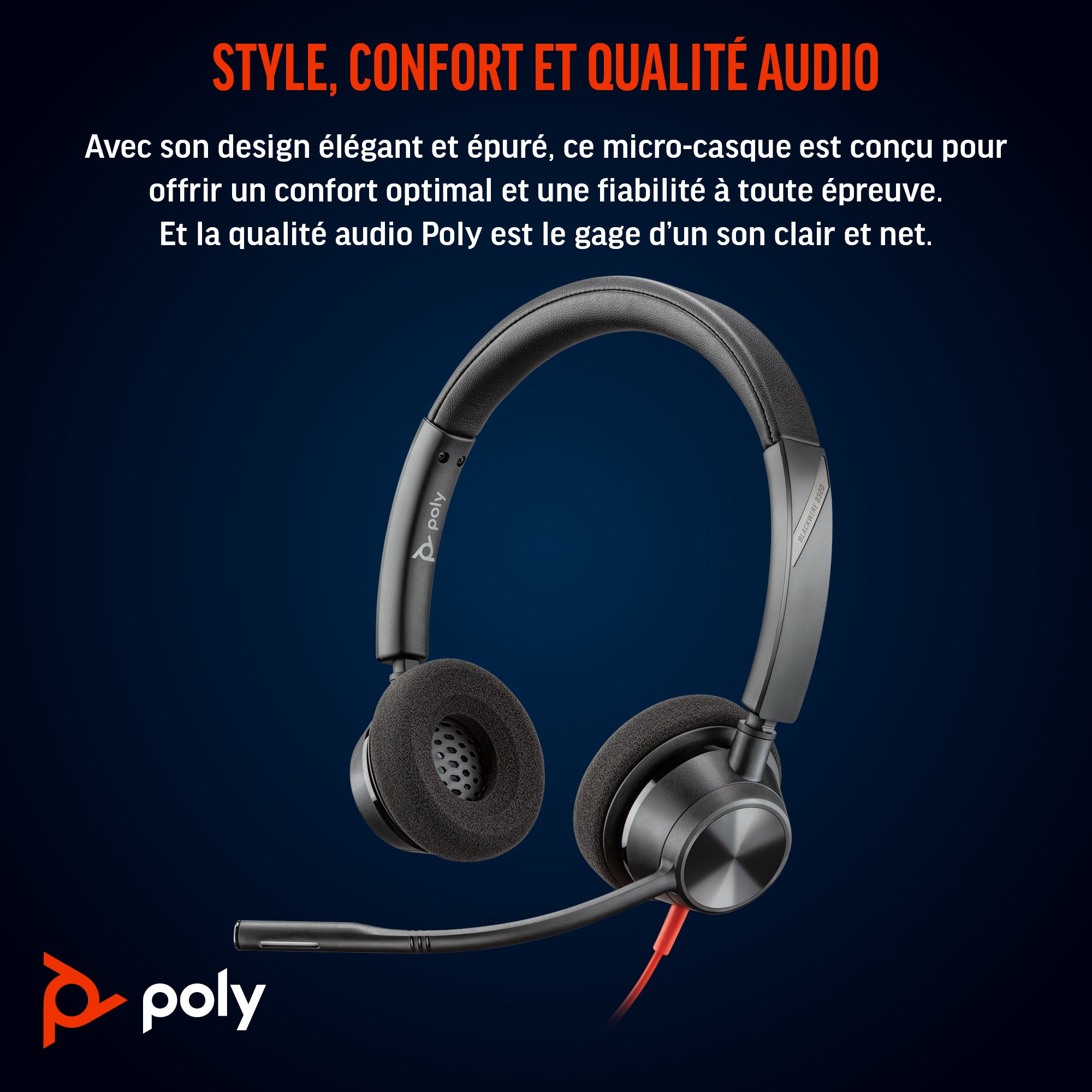 Poly BW 3320 Stereo USB-C HS+USB-C/A