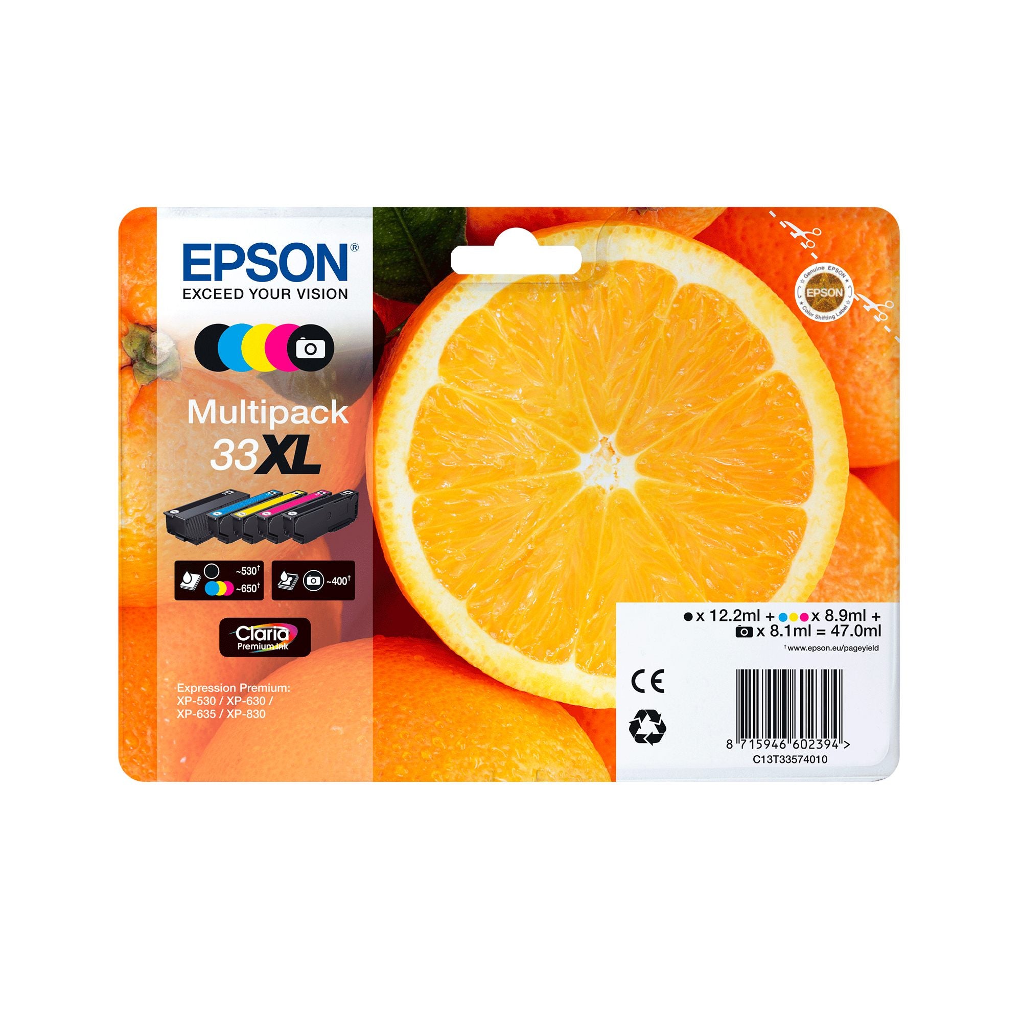 Ink/33XL Oranges 8.1ml PBK SEC
