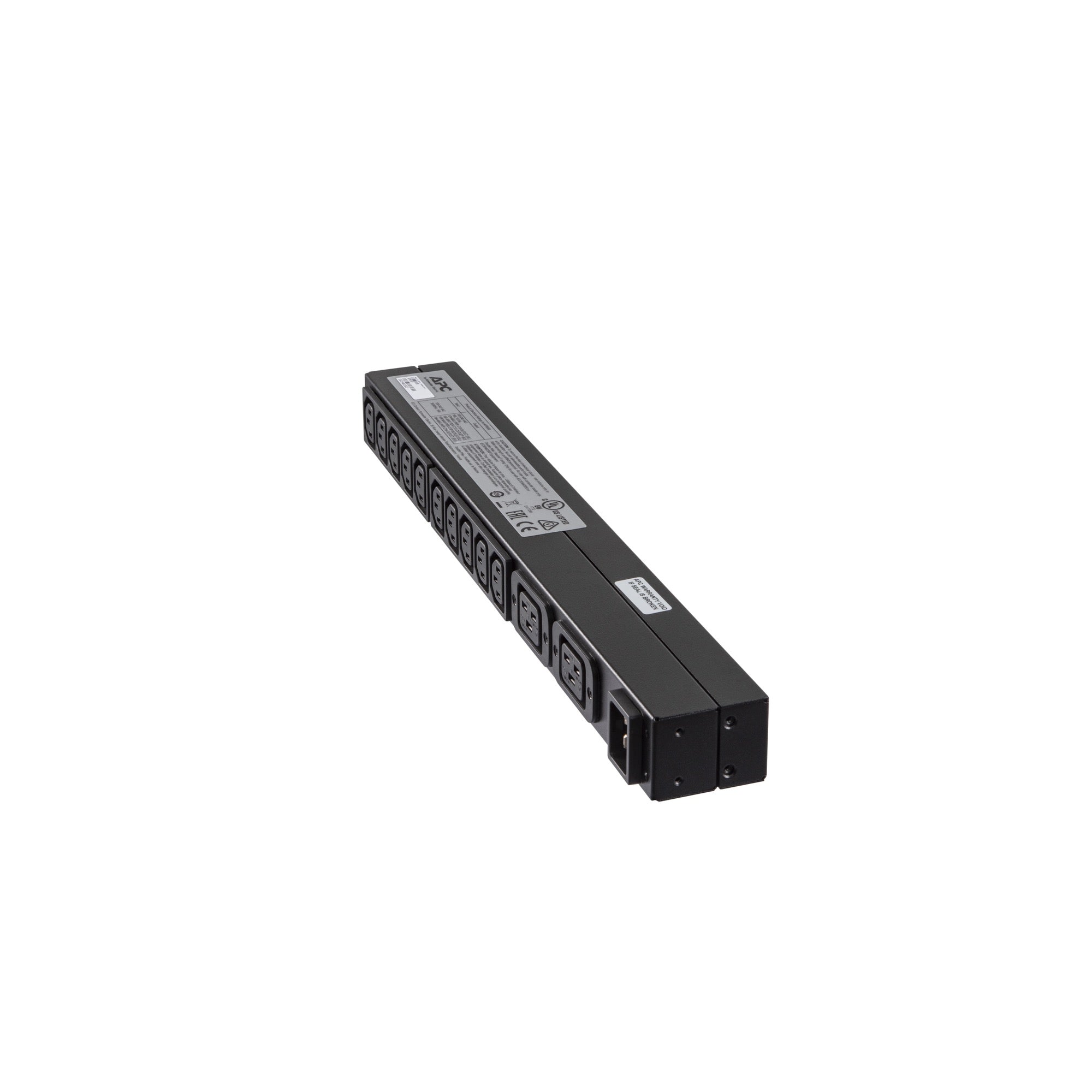 APC BANDEAU DE PRISES BASIQUES -IEC C20 EN ENTREE 10 SORTIE IEC C13 2 SORTIES IEC 19 - RACK 1U HORYSONTAL