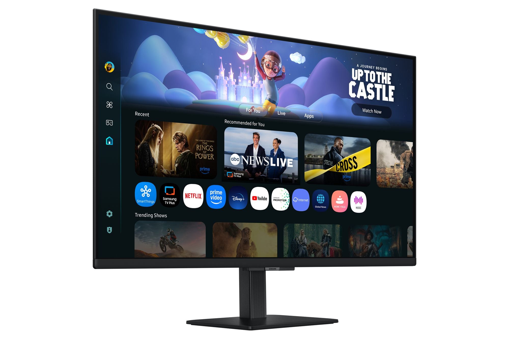 SAMSUNG LS32FM500EUXEN 32p FHD Smart Monitor M50F White Smart TV Apps Airplay 2HDMI