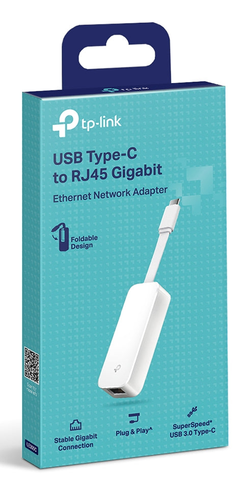 TP-LINK UE330C USB 3.0 Type-C to Gigabit Ethernet Network Adapter with 3-Port USB 3.0 Type-A Hub