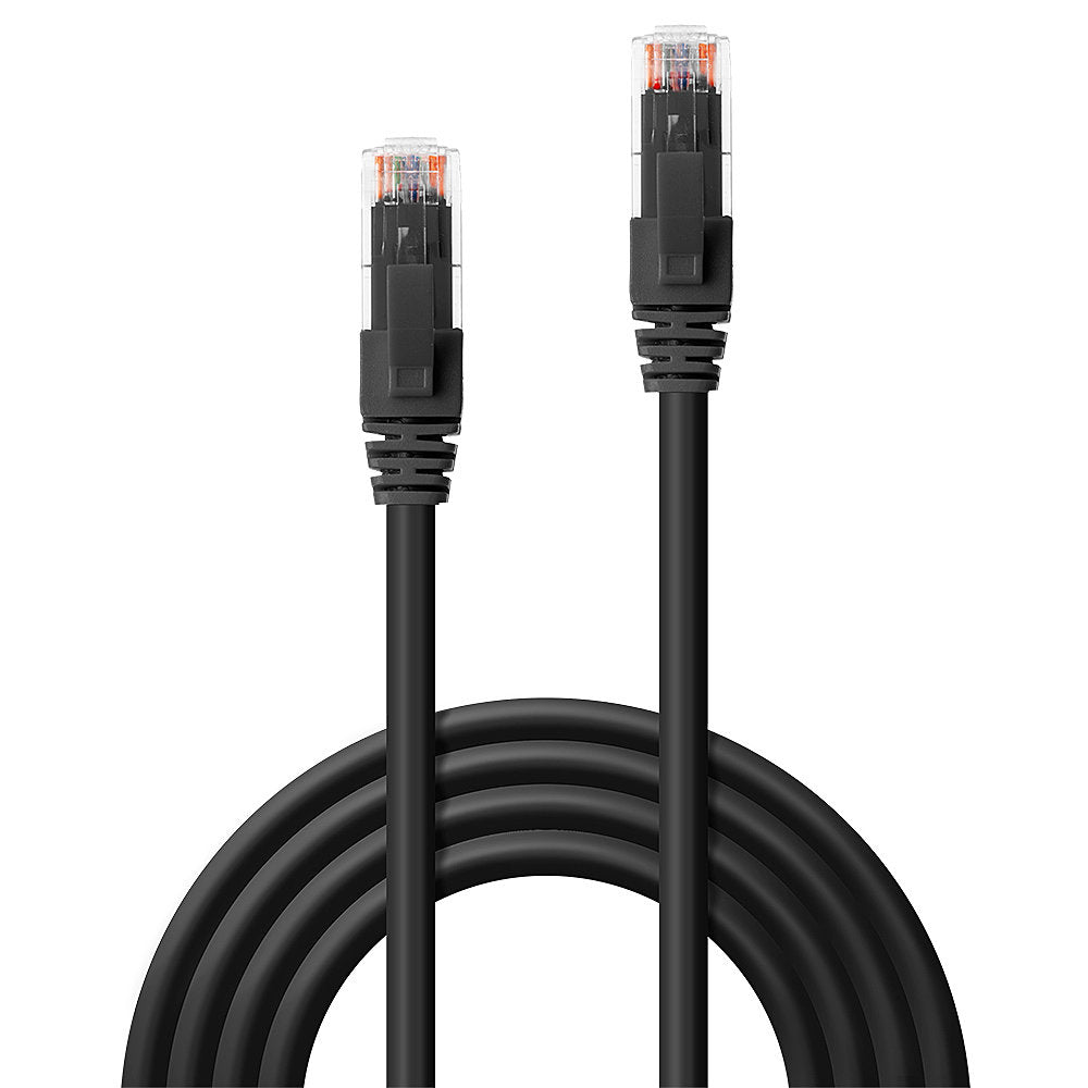 LINDY UTP Cat.6 Cable Black 1m LSOH incl. Testprotocol