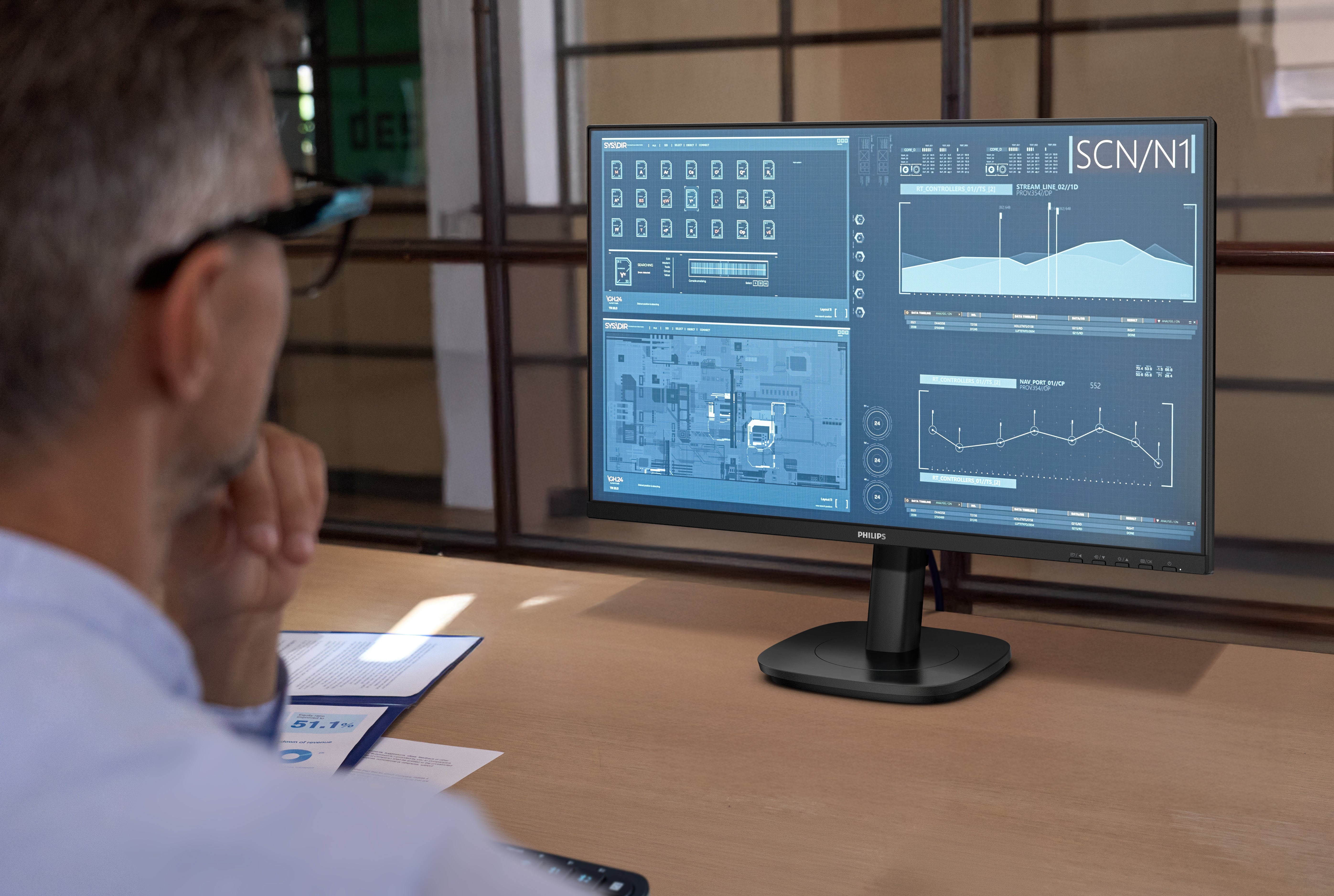 PHILIPS 27B2U3601 - Ã©cran LED - 27" - 2560 x 1440 QHD @ 120 Hz - IPS - 350 cd/mÂ² - 1500:1 - 4 ms - HDMI, DP, USB-C , Haut-parleurs