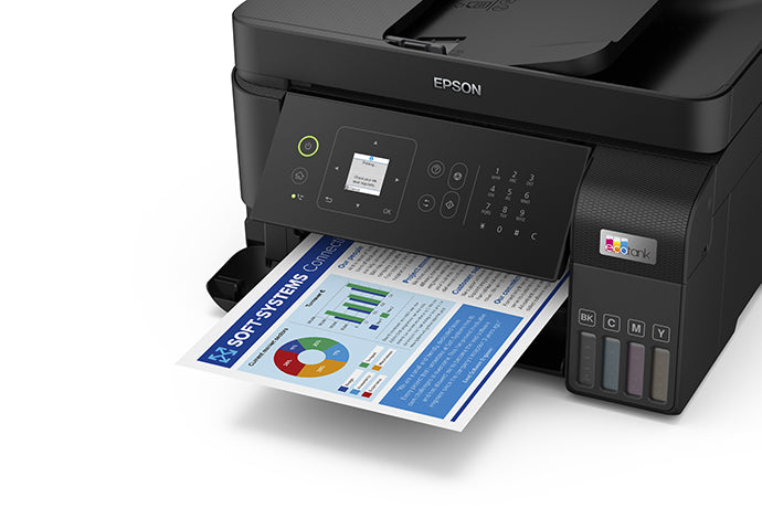 Epson EcoTank L5590 - appareil tout-en-un d'impression - impression, numérisation, copie, fax 4800 x 1200 DPI A4 15ppm Wi-Fi AirPrint