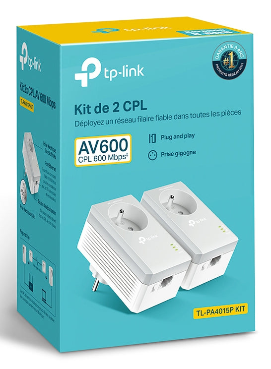 AV600 Powerline - 1 Fast port - 600Mbps