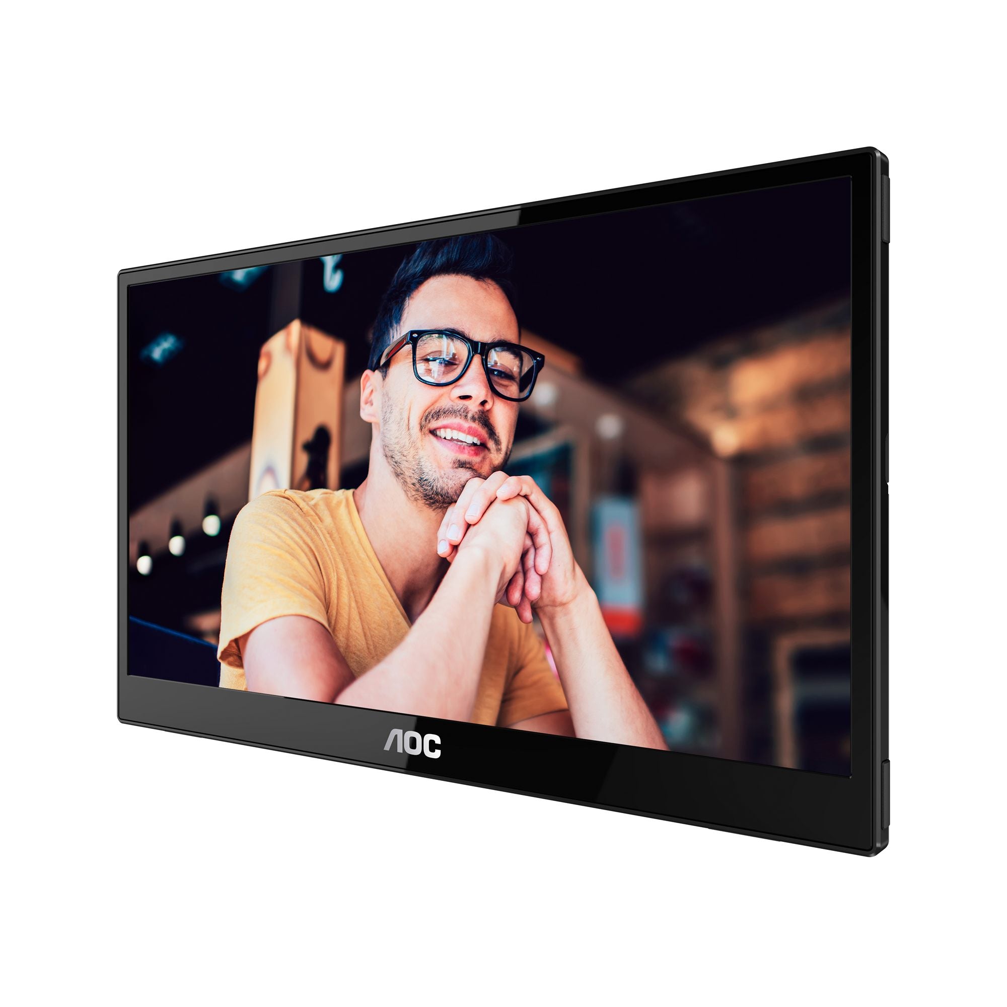 AOC 16T3EA 15.6p IPS 1920x1080 Monitor 4ms 16.9 USB Black/Grey