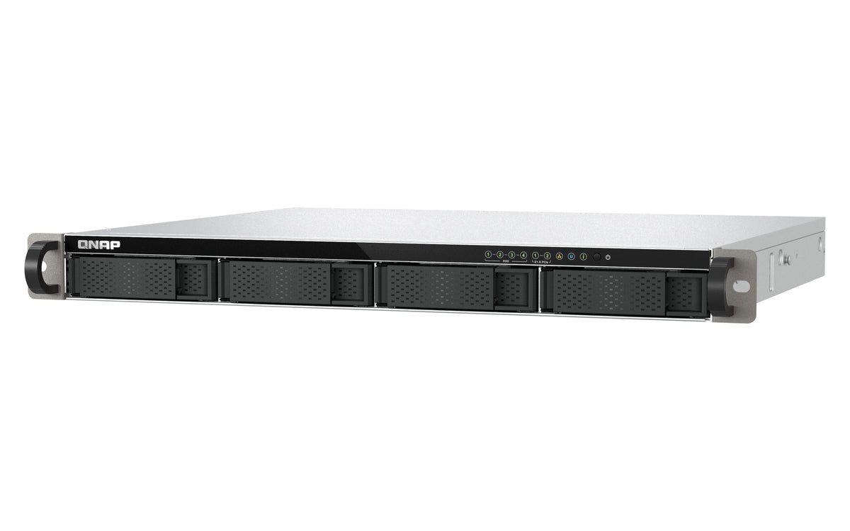 1U 4-bay 3.5"+2xE1.S rackmount NAS Intel