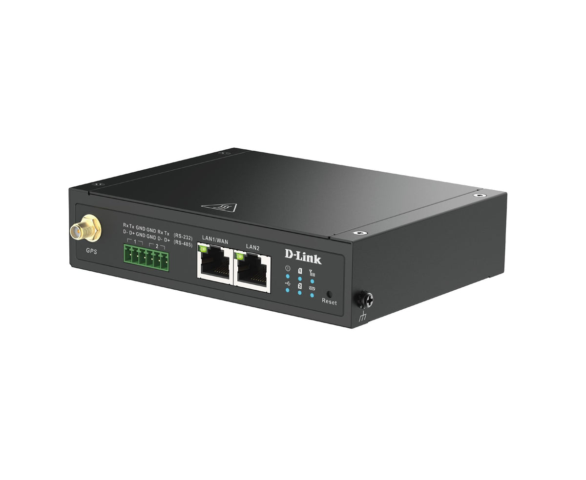D-LINK 4G IIoT Gateway 2x Gigabit Ethernet 2x RS232/485 1x DI 1x DO GPS