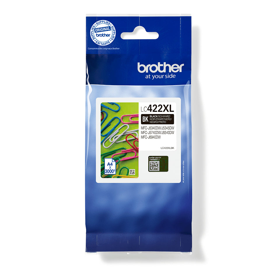 BROTHER LC422XLBK HY Ink Cartridge For BH19M/B Compatible with MFC-J5340DW MFC-J5740DW MFC-J6540DW MFC-J6940DW 3000 pages