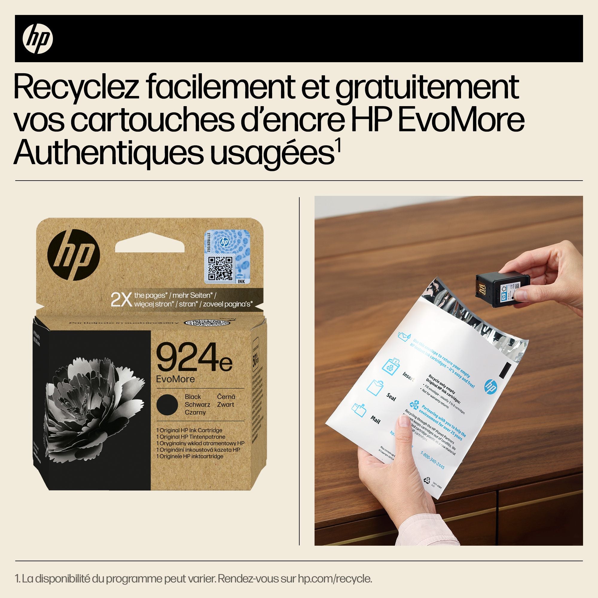HP 924e EvoMore Black Original Ink Cartridge