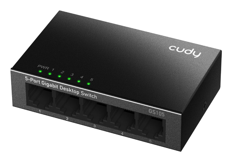Cudy GS105 commutateur réseau Non-géré Gigabit Ethernet (10/100/1000) Noir