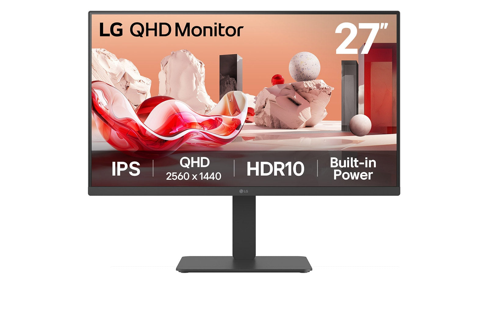 "LG 27BA45QB-B écran plat de PC 68,6 cm (27"") 2560 x 1440 pixels Quad HD LCD Noir"