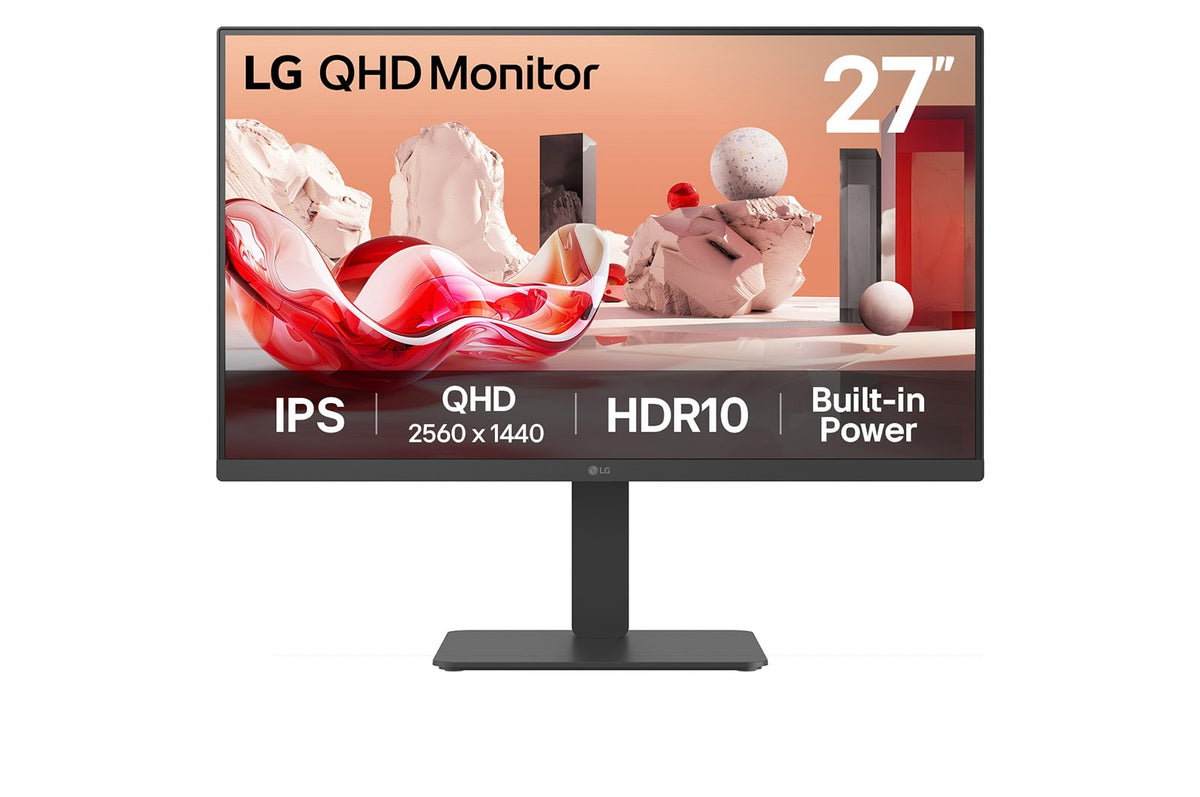 "LG 27BA45QB-B écran plat de PC 68,6 cm (27"") 2560 x 1440 pixels Quad HD LCD Noir"